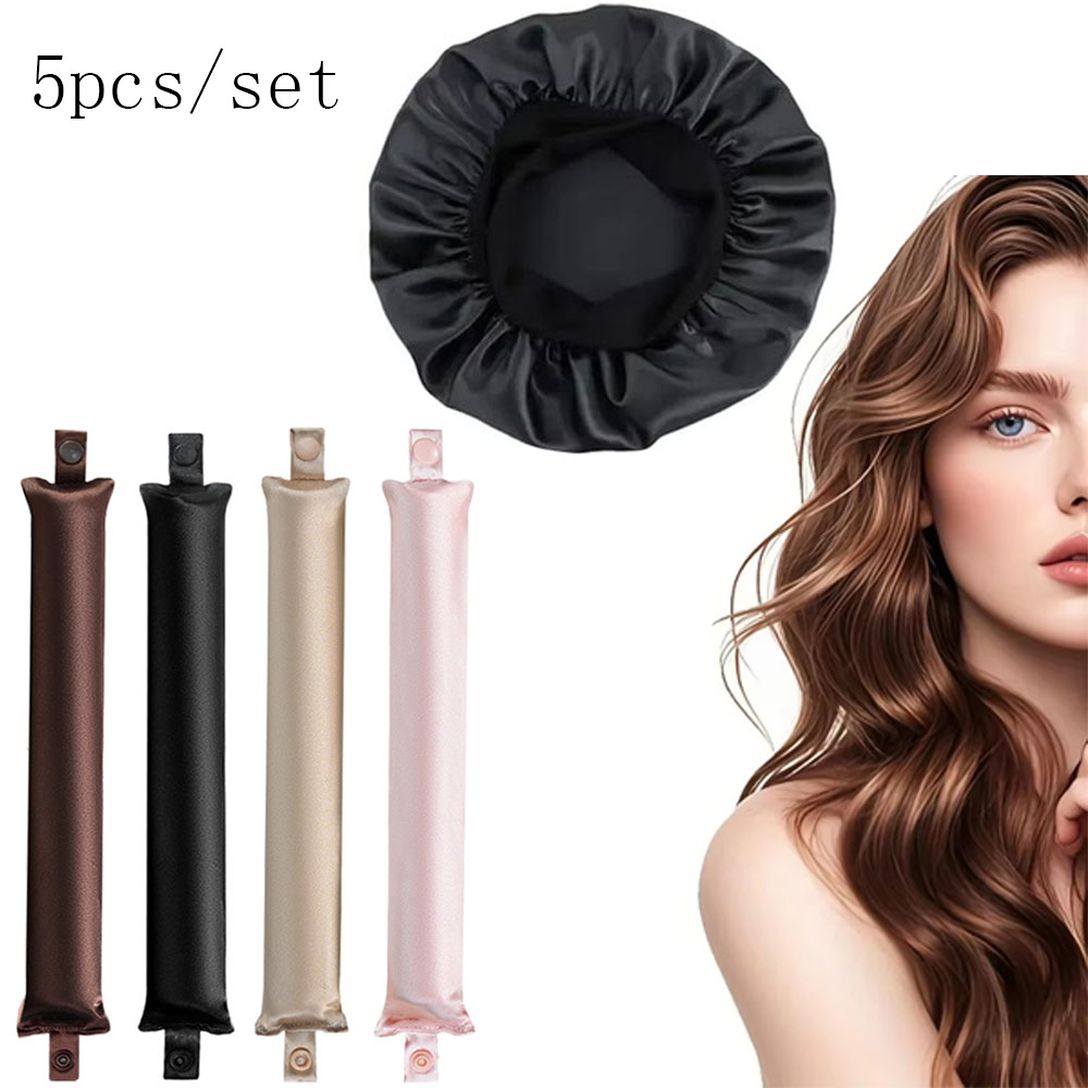 Hair Roller Set Flexi - 5pcs Heatless Curling Rod Set with