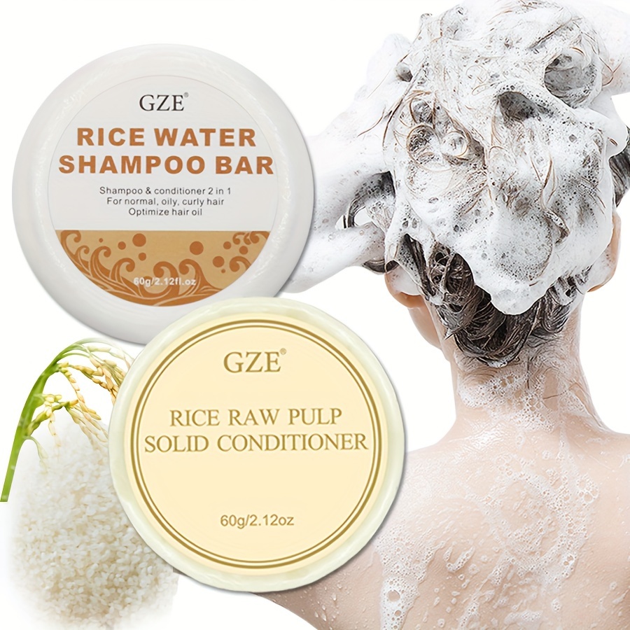 GZE Rice Water Shampoo Bar Soa - Hair Care Treatment 评论和价格