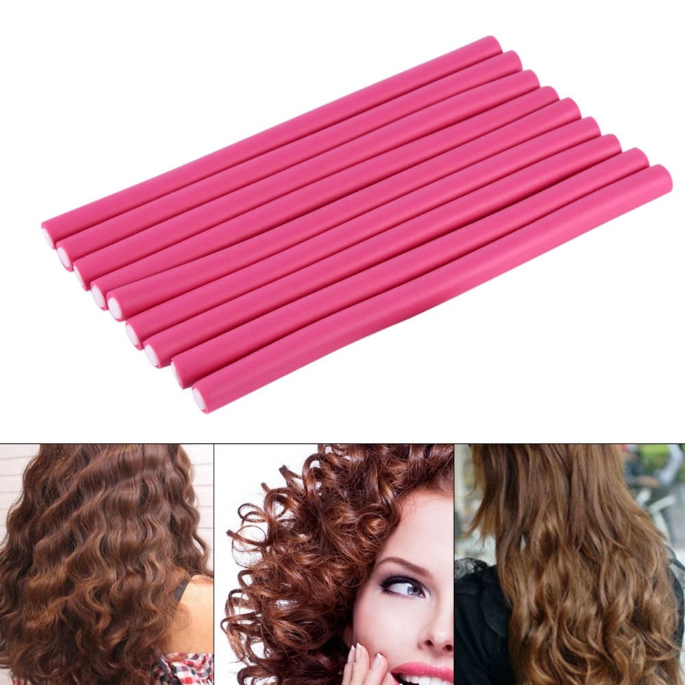 10Pcs/Set Soft Foam Soft Hair  - Hair Roller Set Flexi 评论和价格