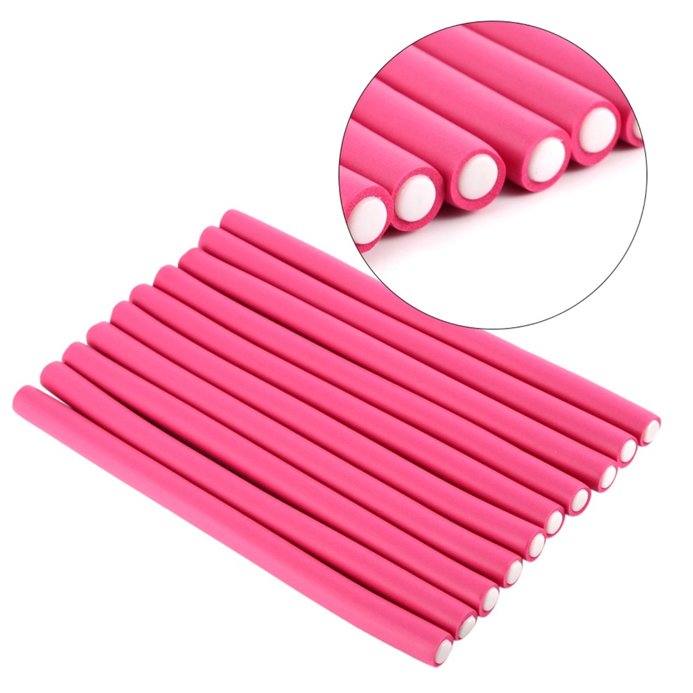 10Pcs/Set Soft Foam Soft Hair  - Hair Roller Set Flexi 评论和价格