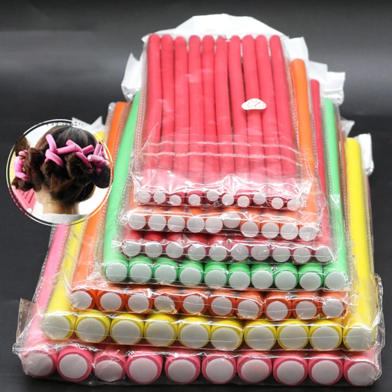 10 Pcs/Set Hair Curing Rod Mag - Hair Roller Set Flexi 评论和价格