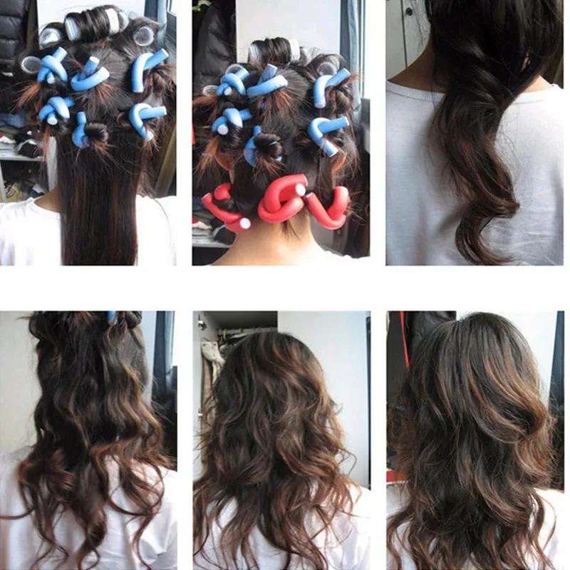 10 Pcs/Set Hair Curing Rod Mag - Hair Roller Set Flexi 评论和价格