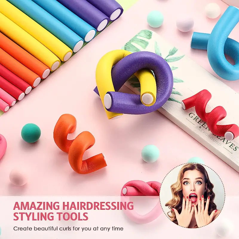 42pcs/Set Flexible Curling Rod - Hair Roller Set Flexi 评论和价格