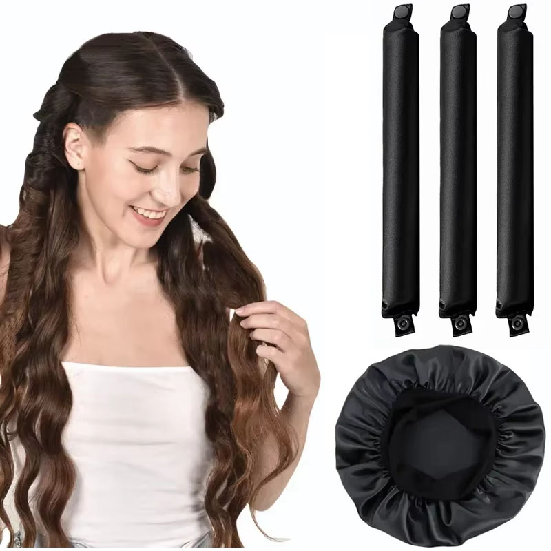 4/5pcs Heatless Curling Rod Se - Hair Roller Set Flexi 评论和价格