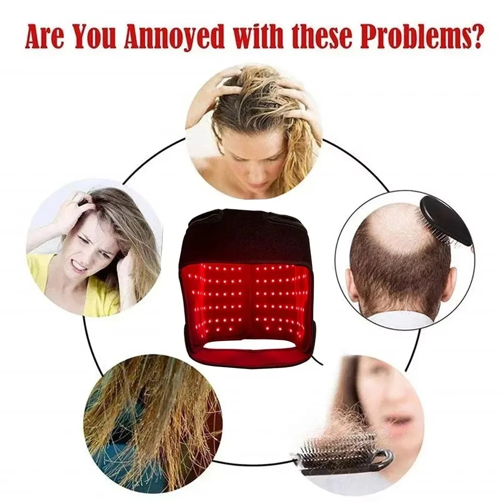 LED Red Light Therapy Hat For  - Hair Care Frizzy Hair 评论和价格
