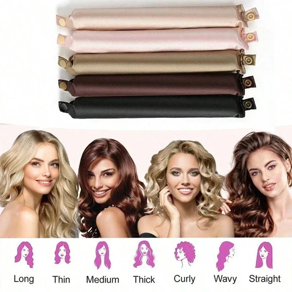 5pcs Heatless Curling Rod Set  - Hair Roller Set Flexi 评论和价格
