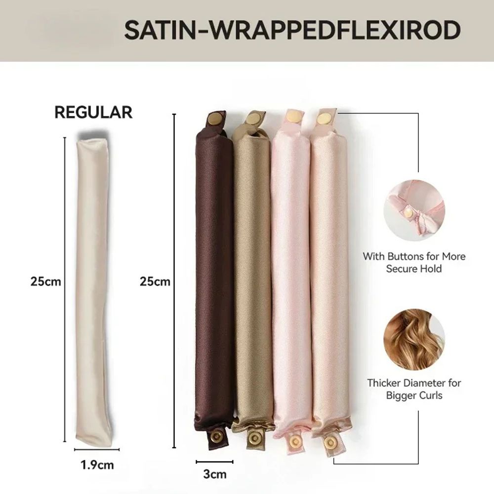 5pcs Heatless Curling Rod Set  - Hair Roller Set Flexi 评论和价格