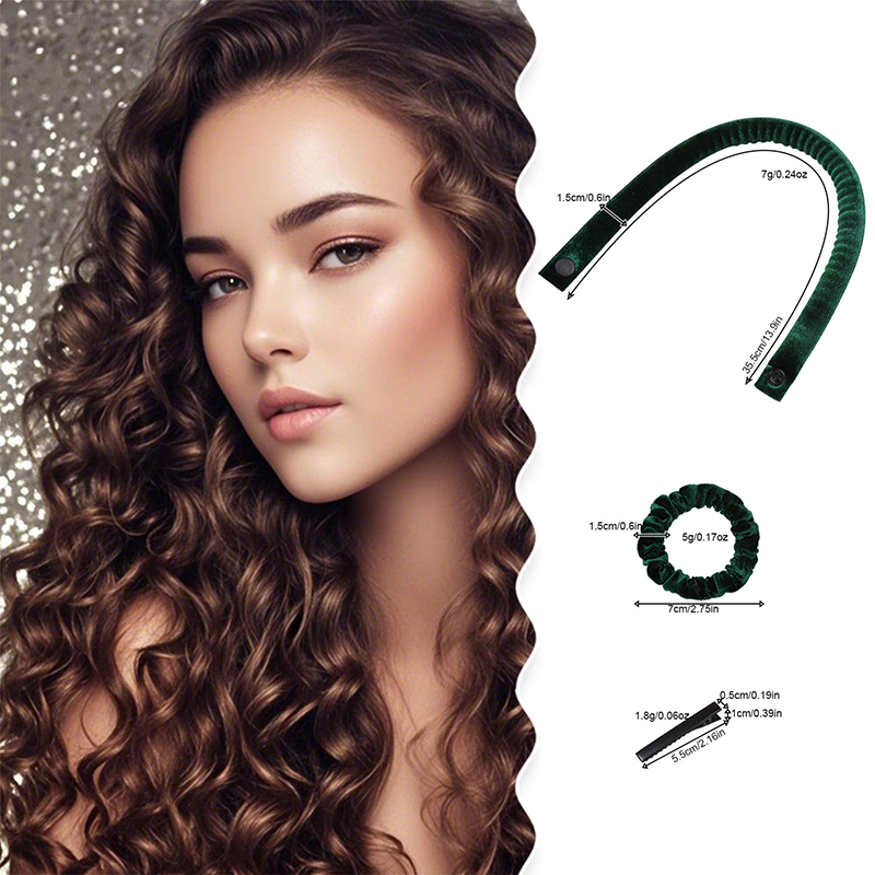 6Pcs/Set 35cm Long Soft Fabric - Hair Roller Set Flexi 评论和价格