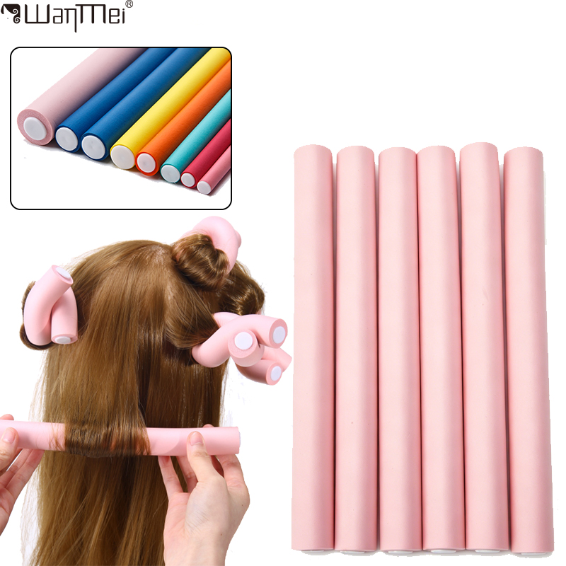 6pcs/pack New Oversize Flexibl - Hair Roller Set Flexi 评论和价格