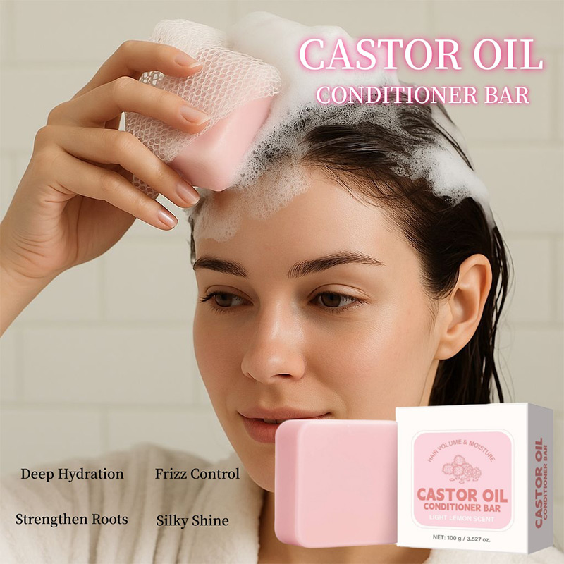 Castor Oil Conditioner Soap Ba - Hair Care Frizzy Hair 评论和价格